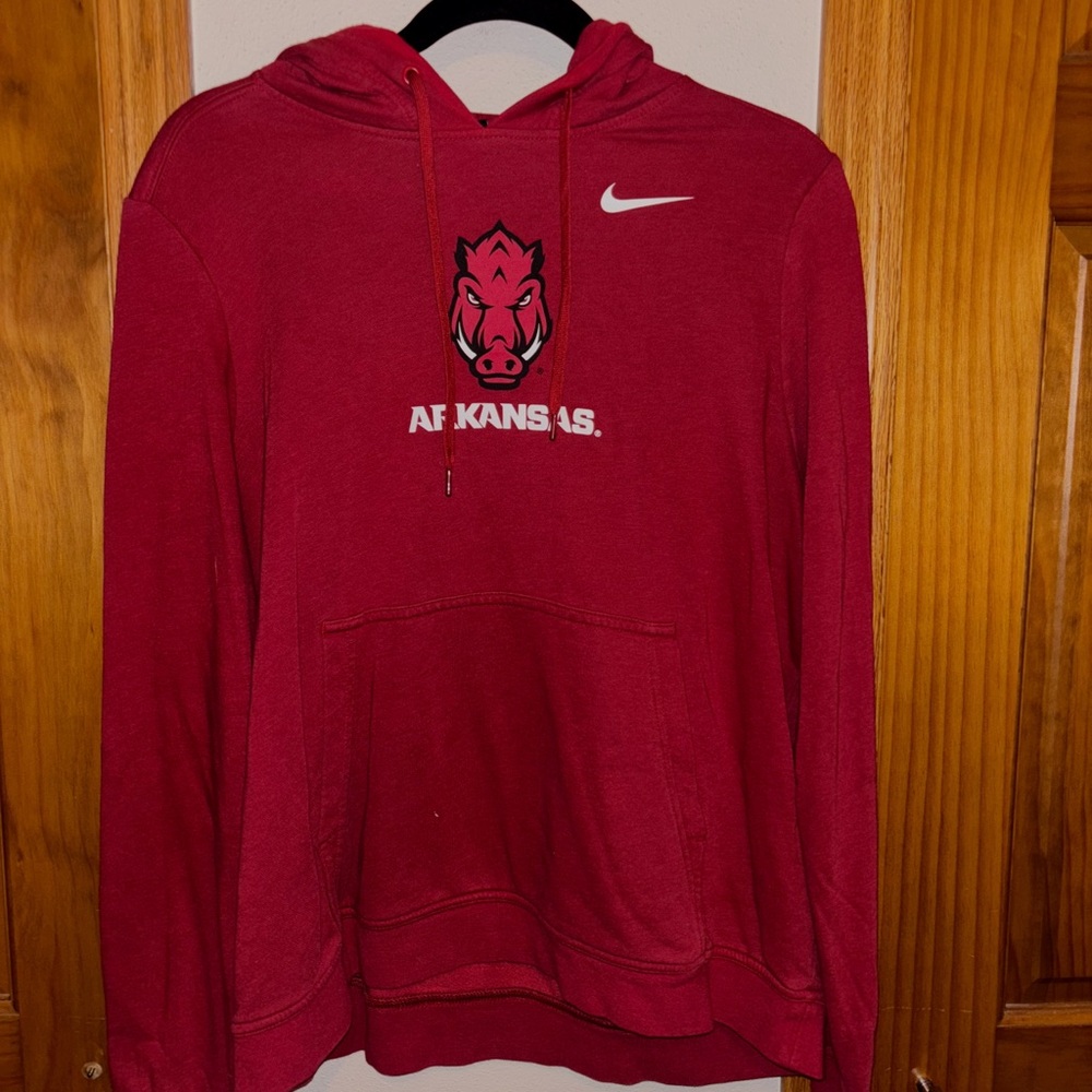 Nike Crimson Hoodie with Logo